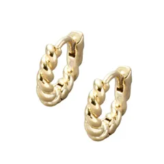 【ゴールド×ピアス】[Cream dot. クリームドット公式] ピアス レディース   ニッケルフリー キャッチレス 中折れ 開閉式 ワンタッチ フープ 極小 ミニ 5mm ツイスト 耳たぶフィット フィット  