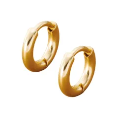 【ゴールド×6mm】[Cream dot. クリームドット公式] ステンレス製 金属アレルギー対応 つけっぱなし キャッチレス 中折れ 開閉式 ワンタッチ フープ 極小 ミニ 6mm メタル 耳たぶフィット フィット  のサムネイル