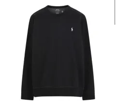 ポロ ラルフローレン ブラック スウェットシャツ マンツーマン L