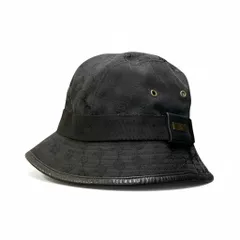 c18 GUCCI グッチ ゴールドプレート GGキャンバス バケットハット Gold Plate GG Canvas Bucket Hat サイズM ブラック 帽子 イタリア製のサムネイル