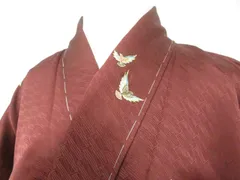 【京松】小紋 未使用 斉藤三才 金彩 作家物 落款入 正絹 着物 美品 身丈約166.5cm 裄丈約68.5cm r8z03-51のサムネイル