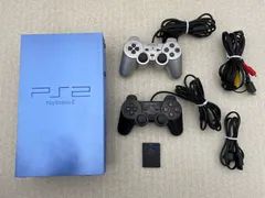 PlayStation 2 (SCPH-39000 TB) トイズブルー　本体　コントローラー２点