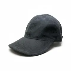 c18 GUCCI グッチ シェリーライン GGキャンバス キャップ Sherry Line GG Canvas Cap サイズL ブラック 帽子 イタリア製