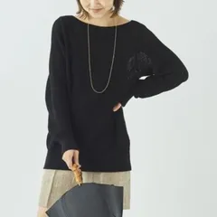 Plage (プラージュ) Decollete ニット ブラック FREEのサムネイル