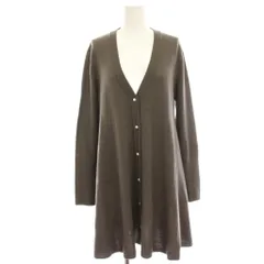 ルネ Rene ニットカーディガン ウール 茶 ブラウン 長袖 Vネック パールボタン ロング 6042270 /HN