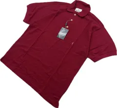 タグ付 未使用 ☆ TRUSSARDI 上品な色合い◎ 半袖 ポロシャツ M エンジ レッド 春夏 大人カジュアル ゴルフ スタイル トラサルディ■BB267