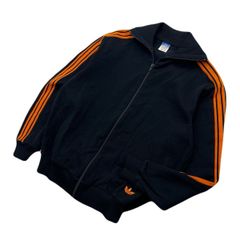 80s adidas トラックジャケット 4号 デサント ヴィンテージ オレンジ