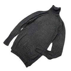 ZARA ザラ ニット タートルネック セーター タイト レディース M ダークグレー 秋冬 着回し 大人カジュアル モノトーン モード 定番■AL291