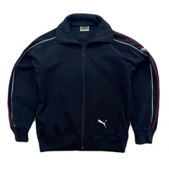 プーマ ビンテージ トラックジャケット ジャージ ブラック 黒 Mサイズ相当 メンズ スポーツミックス ●BB337