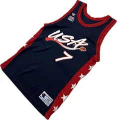 Champion ☆ バスケ アメリカ代表 デビッド ロビンソン タンクトップ ユニフォーム ネイビー レッド 44 希少 スポーツ チャンピオン■AC349