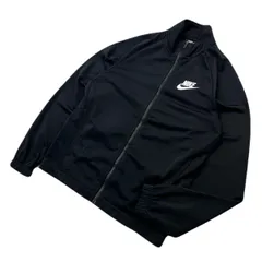 NIKE ナイキ ワンポイント ロゴ ブラック ナイロンジャケット ブルゾン メンズ S 通年 スポーツ ストリート タウンユース 定番 古着■AM321