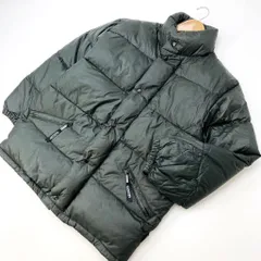 アウトドア ☆ OUTDOOR ダウンジャケット 重厚 アウタージャケット M グリーン 絶妙なカラーリング◎ キャンプ 渋い大人スタイル♪■BE159
