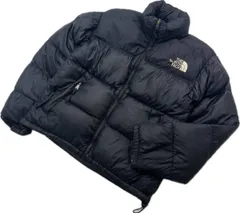 THE NORTH FACE ☆ ヌプシ ダウンジャケット ブラック ML相当 秋冬 最強 防寒 アウトドア ストリート 人気 古着 ノースフェイス■AE327
