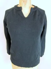 ■レイビームス/RAYBEAMS★レディースブラックざっくりニット#AB