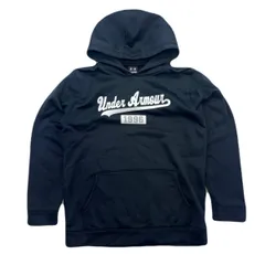 アンダーアーマー キッズ YXL 160cm相当 スウェット パーカー ブラック 黒 キッズ 普段着 ●am352