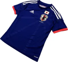 adidas ☆ サッカー 日本代表 160 クリマクール Tシャツ 半袖 ゲームシャツ サムライ ジャパン ブルー 春夏 スポーツ アディダス■BC308