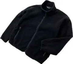 90s ☆ WOOLRICH ☆ 秋冬 ベーシック フリースジャケット ブラック 黒 L アウトドア キャンプ アメカジ ストリート ウールリッチ■BJ186