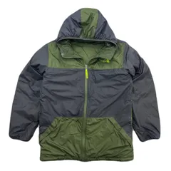 ザ ノースフェイス ナイロン ジャケット フリースジャケット リバーシブル ユース XL メンズ S相当 グリーン系 ●BE349