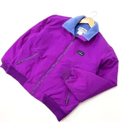 エルエルビーン ☆ L.L.Bean レディース 裏フリース ナイロンジャケット シェルジャケット ブルゾン パープル ブルー M 90s ■AB201