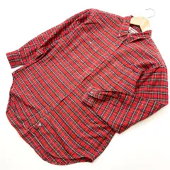 マクレガー ☆ McGREGOR レディース ネルシャツ チェックシャツ レッド グリーン M 定番◎ 秋冬のインナーに最適♪ 大人カジュアル■BB168