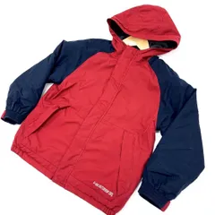 ■ギャップ GAP レッド×ネイビー 【暖かな防寒アイテム♪】裏フリース 130cm キッズ ジャケット パーカー■BC