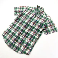 POLO RALPH LAUREN ☆ カラフル◎ チェック 半袖 ボタンダウン シャツ グリーン レッド ブルー イエロー 170 ポロラルフローレン■C307