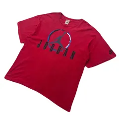 ナイキ ジョーダン 半袖 Tシャツ メンズ Lサイズ 90s ビンテージ レッド 赤 【 希少 初期JORDAN 】 NIKE ●DF322