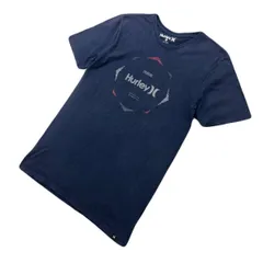 ハーレー 半袖 Tシャツ ネイビー 胸ロゴ メンズ Sサイズ 【 シンプル♪ 好デザイン やや細身 】 HURLEY ●DB355