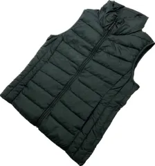 UNIQLO ☆ 軽量 コンパクト ウルトラライトダウン ダウンベスト レディース S グリーン アウトドア インナー タウンユース ユニクロ■DJ226