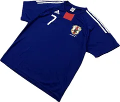 adidas ☆ アディダス 日本代表 7番 ユニフォーム ゲームシャツ 半袖 Tシャツ サムライブルー XO 春夏 サッカー スポーツ 人気■BK164