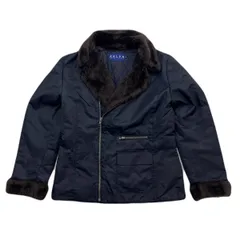 RALPH ラルフローレン ナイロンジャケット ライダース ジャケット 裏キルティング ブラック 黒 レディース 9サイズ ●C428