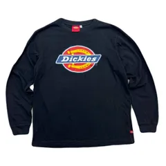 ディッキーズ 長袖Tシャツ ロンT ロングTシャツ 黒 ブラック メンズ Mサイズ 胸ロゴ 定番 ●C430