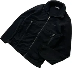 Columbia ☆ コロンビア 着まわし抜群◎ ブラック フリース ジャケット シンプル メンズ M 秋冬 登山 アウトドア キャンプ 人気■DJ276