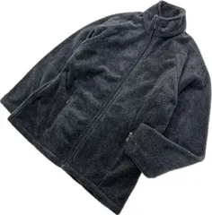 90s ☆ LANDS END ☆ USA製 フリースジャケット ダークグレー レディース M 秋冬 アウトドア 大人カジュアル 人気 ランズエンド■CC267