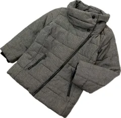 GAP ☆ キッズ 女の子用 130 デザイン ダウンジャケット グレー オシャレ お出かけ 休日 アウトドア カジュアル 人気 定番 ギャップ■CC274