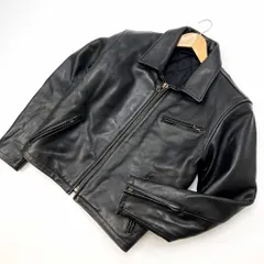 ELITE ☆ 本革 シングル ライダースジャケット レザージャケット 厚手 牛革 裏キルティング M ブラック THE無骨 激渋な男 バイカー■CA124