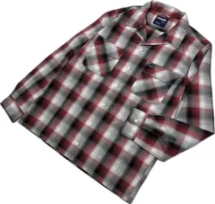 ラングラー WRANGLER グレー × レッド シャドーチェック 長袖 シャツ Mサイズ 美品 良品 アメカジ 渋いカジュアル 人気 シンプル ■CF258
