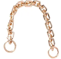 バッグチェーン 持ち手 チェーンストラップ 交換用ハンドル DIY アクセサリーパーツ バッグ小物 40cm