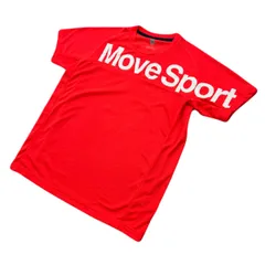 デサント MOVE SPORT 半袖 Tシャツ 蛍光オレンジ メンズ Mサイズ 【 スポーツに♪ きれいなお品 】 DESCENTE ●DJ316