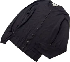 JOHN SMEDLEY ☆ ジョンスメドレー イングランド製 上質◎ メリノ ウール ニット カーディガン ダークグレー S M相当 通年 大定番■DE305