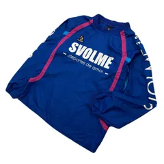 SVOLME スボルメ ブルー 160 キッズ ウィンドブレーカー ナイロンジャケット ロゴ デザイン 人気 スポーツ サッカー フットサル■CF291