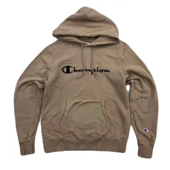 チャンピオン スウェット パーカー トレーナー ベージュ ブラウン メンズ Mサイズ ●CJ315