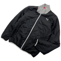 PUMA ☆ 合わせやすく着まわし◎ ブラック グレー 中綿 ジャケット ブルゾン L 秋冬 スポーツ トレーニング アウトドア プーマ■DG291
