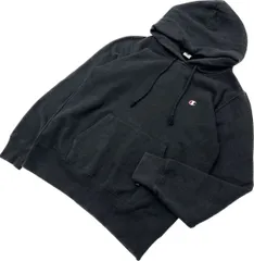 Champion ☆ スウェット プルオーバー パーカー フーディー ブラック レディース LL スポーツ ストリート アメカジ チャンピオン■CA203