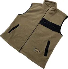 カナダ製 ☆ TEEPEE デザインセンス◎ フリース ジップアップ ベスト ベージュ L 登山 アウトドア ハイキング キャンプ 春秋冬■DC225