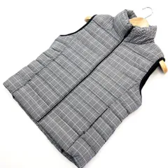 ユニクロ ☆ UNIQLO センス抜群カラーリング♪ グレー ブラック ライトブルー ダウンベスト レディース L アウトドア タウンユース■CG184