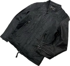 BACK NUMBER ☆ バックナンバー 山羊革 レザー シングル ライダース ジャケット ブラック M 秋冬 ロック ストリート 無骨 メンズ■CK215
