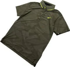 NIKE GOLF ☆ 速乾性◎ 半袖 グラフィック デザイン ポロシャツ M オリーブグリーン アースカラー◎ 定番 スポーツ ナイキ ゴルフ■CG208