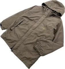 FIRST DOWN ☆ ライナーベスト付き ナイロンジャケット パーカー L ブラウン アウトドア キャンプ タウンユース ファーストダウン■CG220