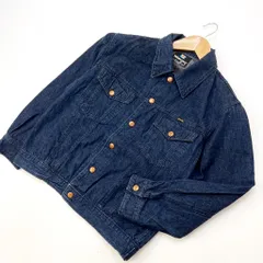 ラングラー ☆ Wrangler デニム ジャケット インディゴブルー S相当 合わせやすいシンプルさ◎ 定番 アメカジ ストリート 古着MIX■CB135